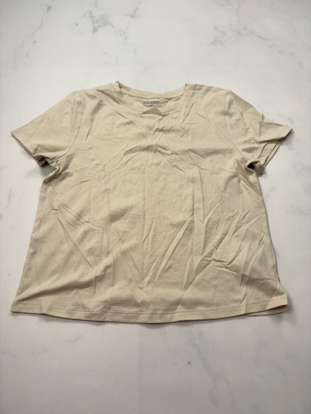 Old Navy Classic Style T Shirt Beige 2010s Minimalist - Womens M